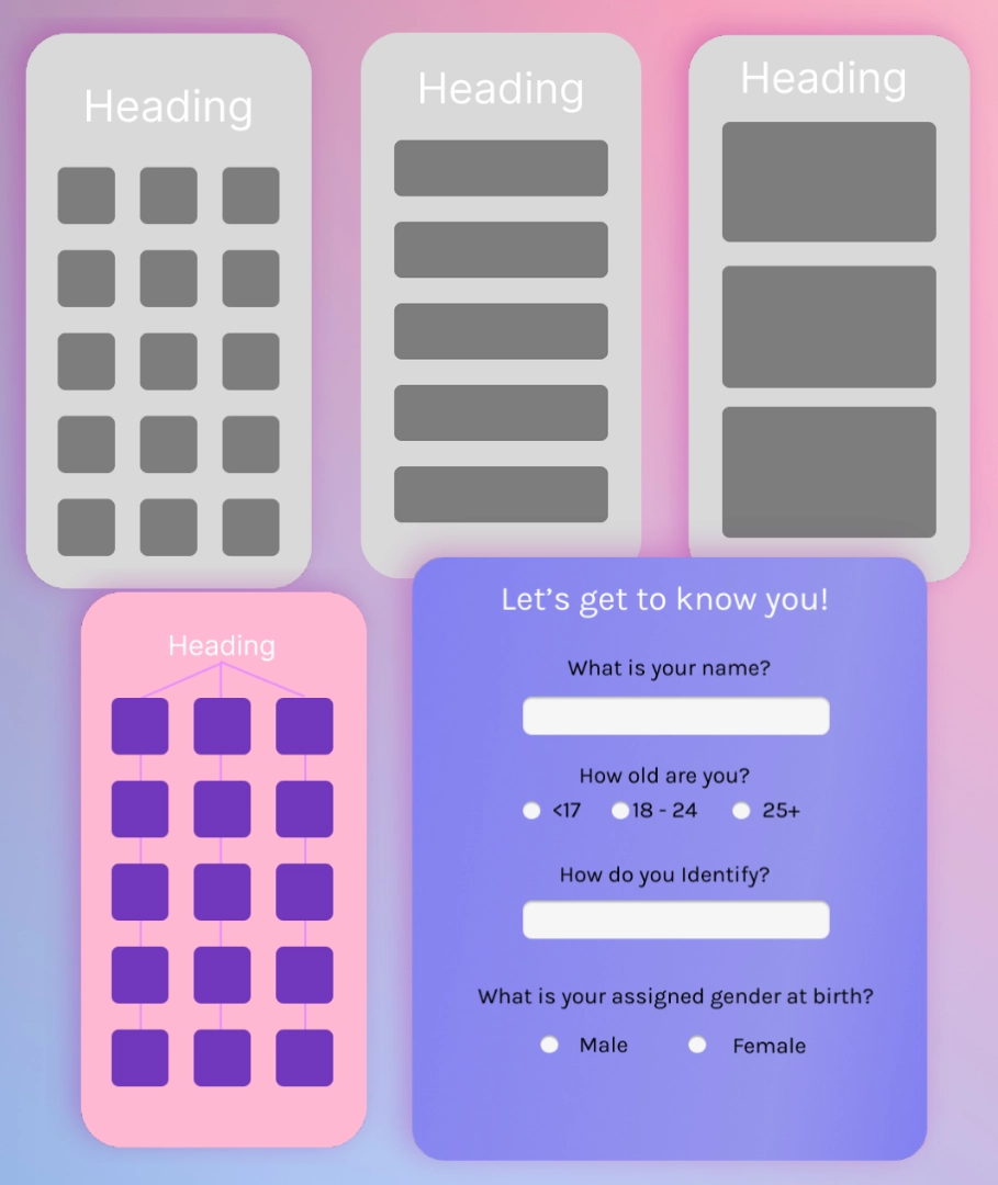 High Fidelity Wireframes