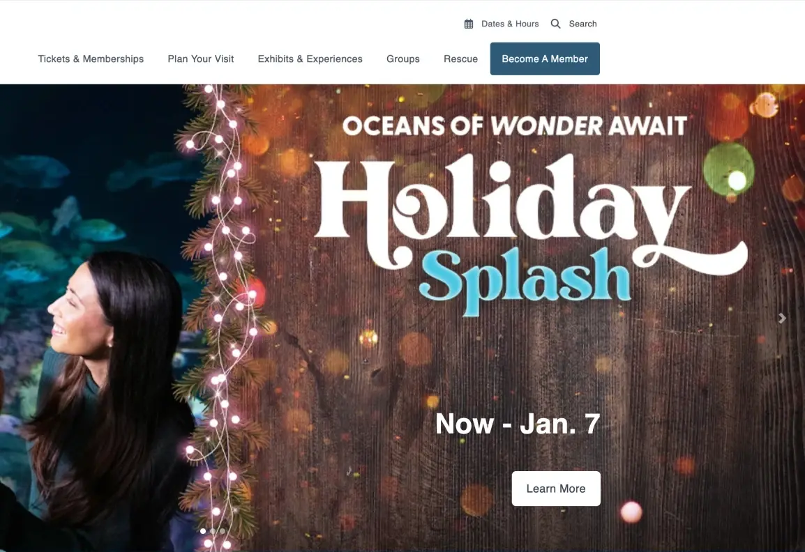 Original landing page